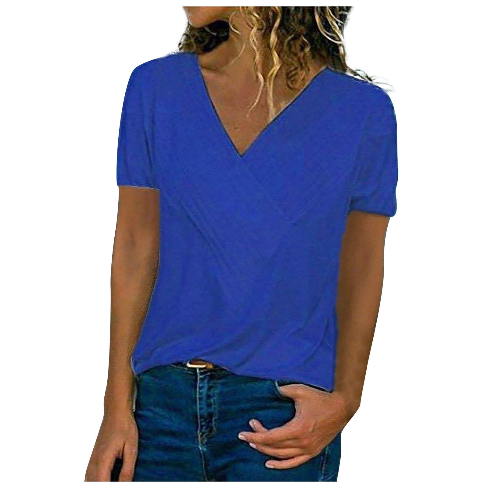 tklpehg Womens Summer Clothes Clearance Ladies Tops Short Sleeve T