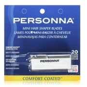 Personna Mini Hair Shaper Blades, Comfort Coated, Extra Sharp Stainless, 20 Count