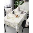 thumbnail image 6 of Green Leaves Table Cloth, Waterproof Tablecloth for Rectangle Tables, Retro Botanical Leaf Minimalist Art Reusable Washable Fabric Table Cover for Restaurant Kitchen Dining Tables 60"x120", 6 of 9