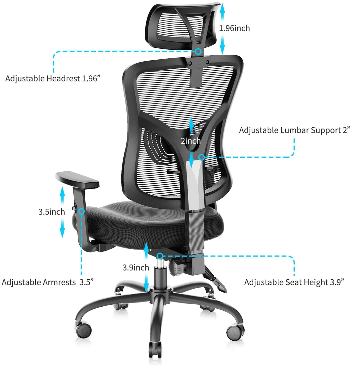 Ergonomic Office Chair with Lumbar Support Computer Chair – Noblewell  WebSite