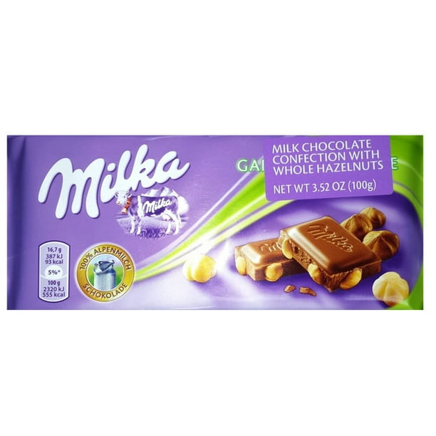 Milka Milk Chocolate with Whole Hazelnuts (Pack of 5) Walmart.ca