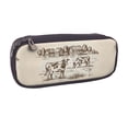 thumbnail image 2 of Picia Cows On The Farm Pattern Large Capacity PU Leather Pencil Case Organizer Pen Marker Holder Double Zipper Storage Bag Big Pencil Pouch for College Office, 2 of 6