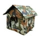 thumbnail image 3 of Caseta para mascotas, Refugio para gatos, Caseta exterior para gatos, Protección contra el frío, Para animales pequeños L, 3 of 9