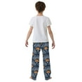 thumbnail image 5 of FORMRS Kids Pajama Pants with Pockets Size 6-8Y Boys Lounge Sleep Bottoms, Blue Elegant Geometric, 5 of 8