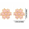 thumbnail image 3 of Efulgenz Indian Bollywood Designer Traditional CZ Stud Earrings Jewelry for Women, 3 of 4