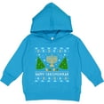 thumbnail image 2 of Inktastic Happy Chrismukkah Sweater Style with Menorah and Trees Toddler Hoodie, 2 of 4