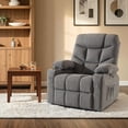 thumbnail image 5 of MCombo Regular Power Lift Recliner Chair with Extended Footrest for Elderly People, Fabric 7287 (Dark Gray, Regular), 5 of 9