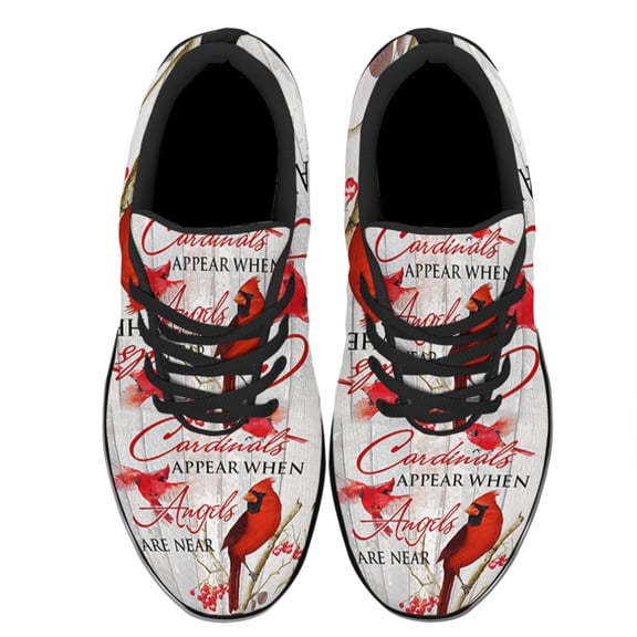 Cardinals Appear When Angels Are Near Shoes Women's Fashion Sneakers Tennis Running Shoes for Men Women Black Size 3.5