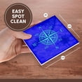 thumbnail image 7 of 3drose, Turquoise Compass Rose on Blue Nautical Map of the Florida Keys., Set of 8 Ceramic Tile Coasters, 7 of 7