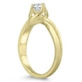 thumbnail image 2 of SZUL Women's 1/2 Carat Twisting Wave Diamond Solitaire Ring in 10K Yellow Gold  (J-K-L Color, I2-I3 Clarity), 2 of 3