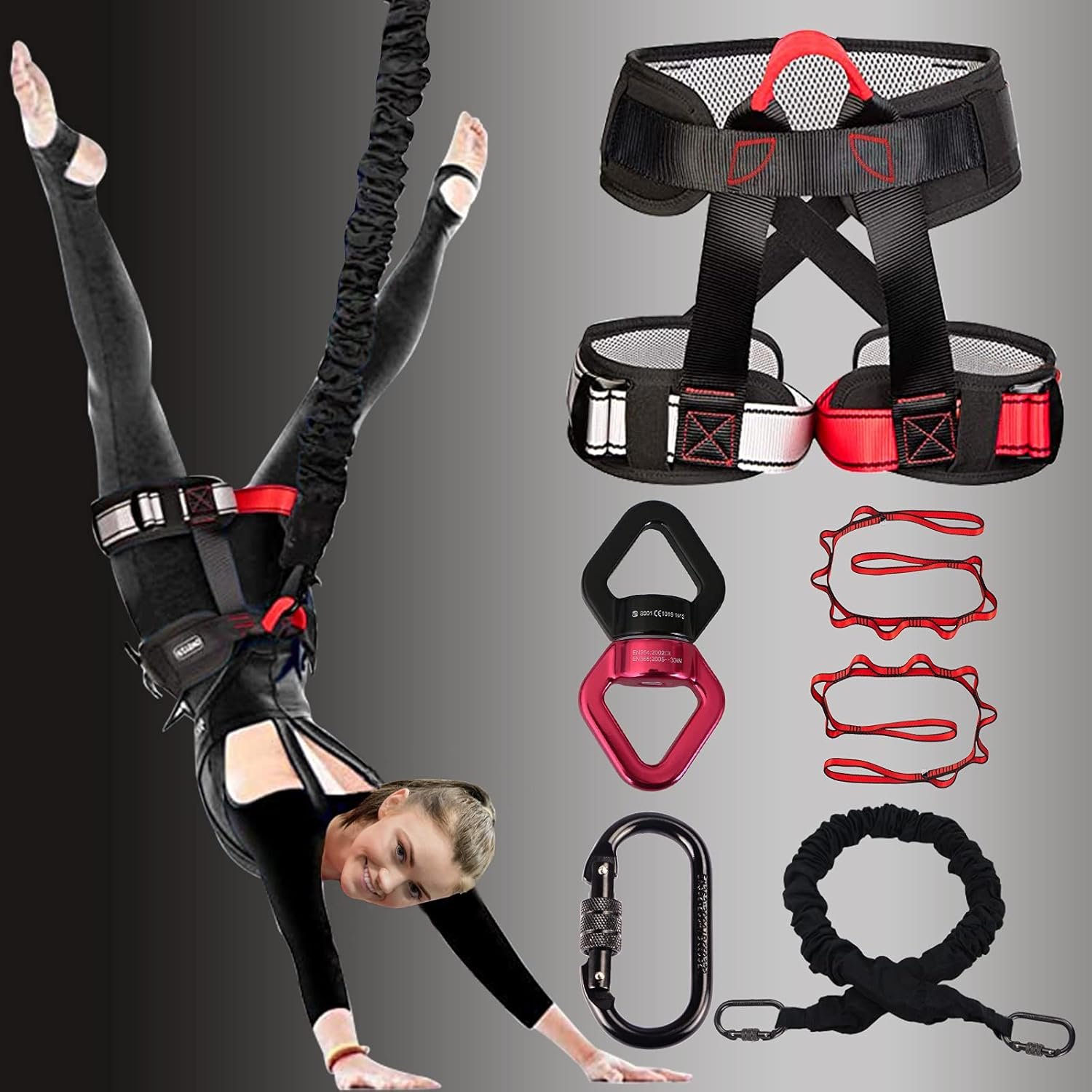Heavy Bungee Resistance Band Set Gravity Yoga Bungee Cord Resistance Belt Set 4D Bungee Dance Rope Workout Fitness Gym Professional Equipment