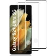 thumbnail image 1 of (2 Pack) Galaxy S21 Ultra Screen Protector, Fingerprint Unlock Support/Full Coverage/HD Glass Film/Tempered Glass Protector for Samsung Galaxy S21 Ultra 5G (6.8 Inch), 1 of 6