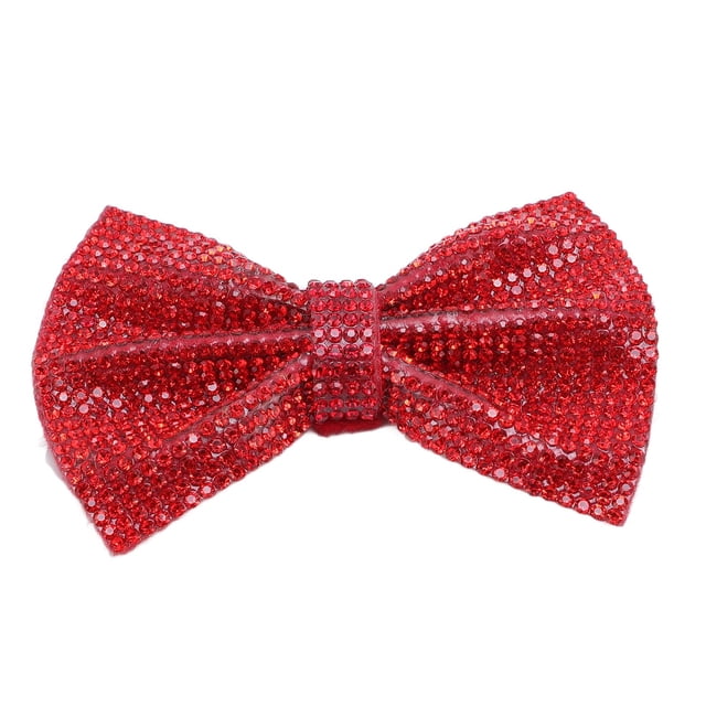 TOPINCN Rhinestone Crystal Wedding Bridal Shoe Bow, Crystal Rhinestone Bow, Hairpin Decor for Shoe Bag, Glass Rhinestone Bow Hairpin Phone Case
