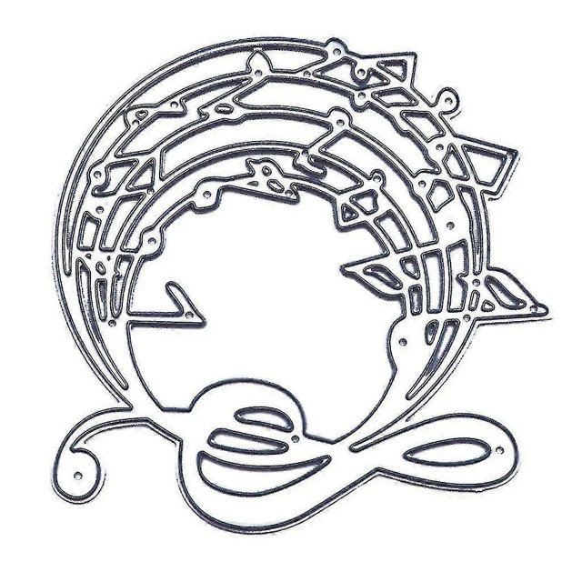 Ring Note Shape Metal Cutting Dies Cut Stencils For Embossing Card Making