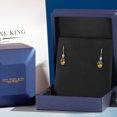 thumbnail image 5 of Gem Stone King 14K White Gold Mango Mystic Topaz and Lab Grown Diamond Earrings for Women | 2.53 Cttw | Gemstone November Birthstone | Oval 7X5MM, 5 of 6