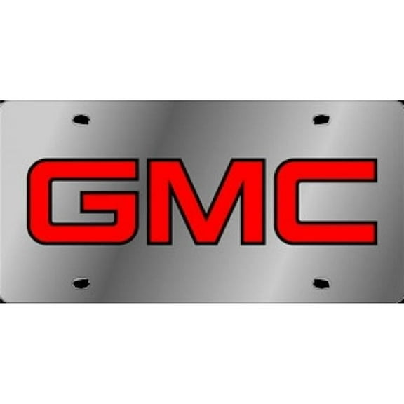 GMC Stainless Steel License Plate