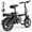 Black, variant on 14" Folding Electric Bike for Adults, 500W Peak Motor with 432Wh Hidden Anti-Theft Battery, 20MPH 35 Miles Range, High-Strength Rear Basket, Commuting/Shopping Mini Ebike, UL2849