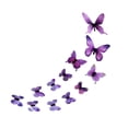 thumbnail image 2 of 5x 12 Pegatinas de Pared de Mariposa Luminosa 3D, Decoración de Pared, Calcomanías Artísticas de Pared Duraderas para Fiesta, Sala de Estar, Sofá, Tel 5 piezas, 2 of 10
