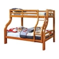 thumbnail image 2 of Furniture of America Sophia Wood Bunk Bed, Twin/Full, Oak, 2 of 2