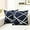 Silver Lines Navy Blue, variant on TAOSON Pack of 4,Velvet Cushion Cases Decorative Silver Foil Geometric Lines Pattern Throw Pillow Covers for Modern Homes Couch Sofa Bedroom Living Room 18 x 18 Inches Black
