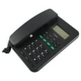 thumbnail image 1 of Corded Telephone, 5 Levels LCD Brightness Caller ID Portable Corded Landline Phone 4 Levels Volume  for Office Black,White, 1 of 7