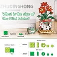 thumbnail image 5 of MACTANO Flower Mini Building Block Set Bouquet Bonsai Brick Kit Plastic Toy for Kid Adult Red 703PCS, 5 of 7