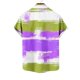 thumbnail image 5 of Blusa y camisa de manga corta con cuello vuelto para hombre, informal, a la moda, con estampado de bolsillo y botones, de poliéster., 5 of 5