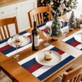 thumbnail image 4 of Red White and Blue Wood Txtured Placemats Set of 8, Farmhouse Barn Wood Table Mats Washable Heat-Insulation Non-Slip Place Mats for Kitchen Dinner Table Indoor Outdoor Decor,13x19 Inch, 4 of 9