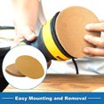 thumbnail image 5 of Unique Bargains Sanding Discs 9 Inch 800 Grit Round Hook and Loop Sandpaper Kraft Paper Yellow 25 Pcs, 5 of 6