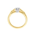 thumbnail image 2 of Diamond Bypass Fashion Ring in 10K Yellow Gold (1/6 cttw) (I-Color, SI3-I1-Clarity), 2 of 3