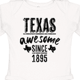 thumbnail image 4 of Inktastic Texas Awesome Since 1895 Boys or Girls Long Sleeve Baby Bodysuit, 4 of 5