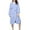 Blue, variant on AherBiu Womens Robes Lightweight Soft Long Sleeve Bathrobe Knee Length Robe Pajamas Sleepwear with Pockets