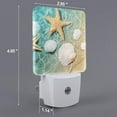 thumbnail image 2 of Uemuo Starfish And Seashell Night Light, Night Lights Plug into Wall, Dusk to Dawn Sensor Warm White Led Night Light 0.5W-US, 2 of 9