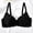 Black, variant on Tqyyweavej Women's Lace Bras Underwire Everyday Comfort Demi Bras Lightly Lined Breathable Supportive Bras Size 70B to 85D