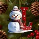 thumbnail image 4 of Adornos navideños personalizados con letras 2025 | Colgante acrílico para decorar el árbol | Adornos navideños personalizables para la decoración del hogar, 4 of 6