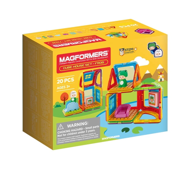 Magformers 20-Piece Frog Cube House Set