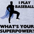 thumbnail image 2 of CafePress - Baseball Superhero - Cute Infant Baby Football Bodysuit, 2 of 3