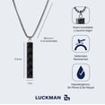 thumbnail image 3 of Collar para Hombre Original LUCKMAN, Acero Inoxidable con Baño de Oro 18k o Color Plata, Modelo Finn plateado UNITALLA, 3 of 4