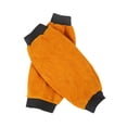 thumbnail image 3 of Dualoai 2 Pieces PU Leather Welding Sleeves Welding Arm Guard for Industrial Camping Yellow, 3 of 9