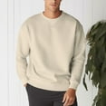 thumbnail image 5 of Men's Heavyweight Vintage Crewneck Casual Sweatshirt in 15 Colors, 5 of 16