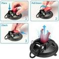 thumbnail image 4 of 4 PCS Heavy Duty Suction Cup Hooks for Camping, Car, RV, Window - Camping Suction Cup Hooks, 4 of 5