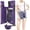 Purple, variant on Crossbody Wallet Case for iPhone 14/13 with RFID Blocking Card Slot Holder, Magnetic Flip Folio Purse Case, PU Leather Zipper Handbag with Detachable Lanyard Strap 6.1 Inch 5G (Purple)