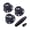Black and white char, variant on Gieenan Plastic Guitar Knobs Plastic Texture for Electric Guitar Volumes and Tone Control