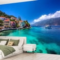 thumbnail image 2 of Peel and Stick Wallpaper Fiskardo beach Modern Art Wall Mural Decor Self Adhesive and Removable 69in x 98in, 2 of 8