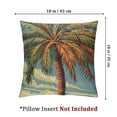 thumbnail image 4 of nygtbtfer  Pillow Case Vintage Tropical Palm Tree Lumbar Pillow Case Cushion  Hawaiian Tropical Palms Leaf Vintage Green Couch Pillow with Hidden Zipper Closure for Bedroom White, 4 of 7