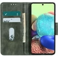 thumbnail image 4 of Galaxy A71 5G Case, Retro Wallet Folio Flip Leather Magnetic Buckle Slim Back Cover Built-in Card Holder Slot and Stand for Samsung Galaxy A71 5G (Green), 4 of 14