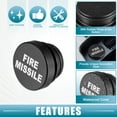 thumbnail image 4 of Unique Bargains Cigarette Lighter Plug Cover Dustproof Cigarette Lighter Socket Cover Cap Universal for Car Truck SUV with 12V Accessory plugs Black (Set of 2), 4 of 7