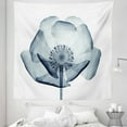 thumbnail image 1 of Teal White Tapestry, Closer Vision of a Poppy Flower Inner Structure of a Complex Nature Inspiration Art, Fabric Wall Hanging Decor for Bedroom Living Room Dorm, 5 Sizes, Teal White, by Ambesonne, 1 of 1