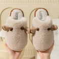 thumbnail image 4 of CHUMUD Women's Slippers Plush Warm Indoor Bedroom House Shoes with Memory Foam Winter Cozy Fleece Lined Scuff Slippers, 4 of 6