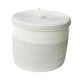 thumbnail image 3 of Cesta de ropa plegable, cesta decorativa de cuerda tejida, organizador de ropa versátil, cesto para ropa sucia para dormitorio, manta para ropa blanco, 3 of 9